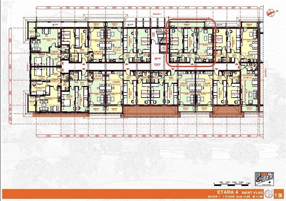 ЕТЪРА 4 ул. Люляк, Sveti Vlas, 2 Schlafzimmer Schlafzimmer, ,1 BadezimmerBäder,Appartement,Zu verkaufen,ул. Люляк,2,1036