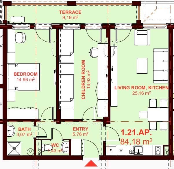 ЕТЪРА 4 ул. Люляк, Sveti Vlas, 2 Schlafzimmer Schlafzimmer, ,1 BadezimmerBäder,Appartement,Zu verkaufen,ул. Люляк,2,1036