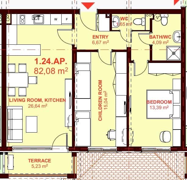 ЕТЪРА 4 ул. Люляк, Sveti Vlas, 2 Schlafzimmer Schlafzimmer, ,1 BadezimmerBäder,Appartement,Zu verkaufen,ул. Люляк,3,1037