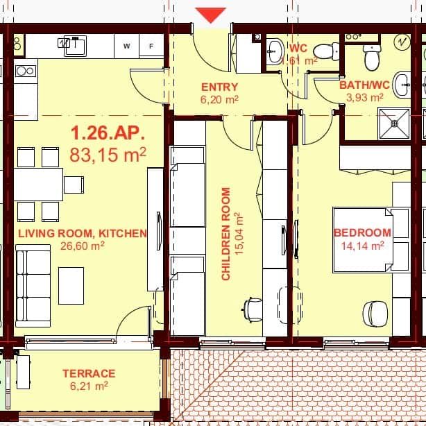 ЕТЪРА 4 ул. Люляк, Sveti Vlas, 2 Schlafzimmer Schlafzimmer, ,1 BadezimmerBäder,Appartement,Zu verkaufen,ул. Люляк,3,1038