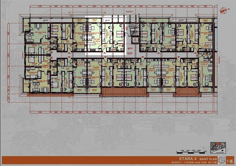 ЕТЪРА 4 ул. Люляк, Sveti Vlas, 2 Schlafzimmer Schlafzimmer, ,1 BadezimmerBäder,Appartement,Zu verkaufen,ул. Люляк,3,1041
