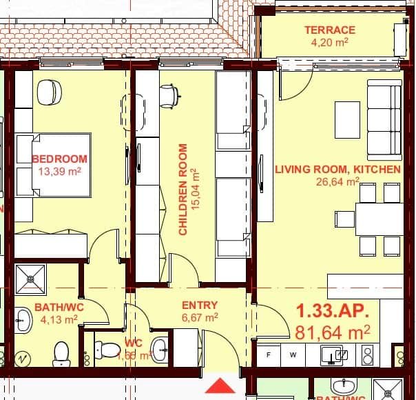 ЕТЪРА 4 ул. Люляк, Sveti Vlas, 2 Schlafzimmer Schlafzimmer, ,1 BadezimmerBäder,Appartement,Zu verkaufen,ул. Люляк,4,1043