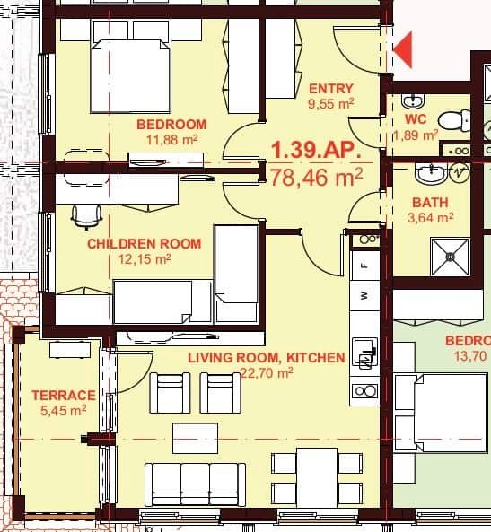 ЕТЪРА 4 ул. Люляк, Sveti Vlas, 2 Schlafzimmer Schlafzimmer, ,1 BadezimmerBäder,Appartement,Zu verkaufen,ул. Люляк,4,1045