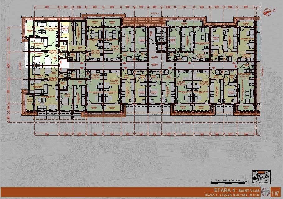 ЕТЪРА 4 ул. Люляк, Sveti Vlas, 2 Bedrooms Bedrooms, ,1 BathroomBathrooms,Apartment,For Sale,ул. Люляк,4,1046