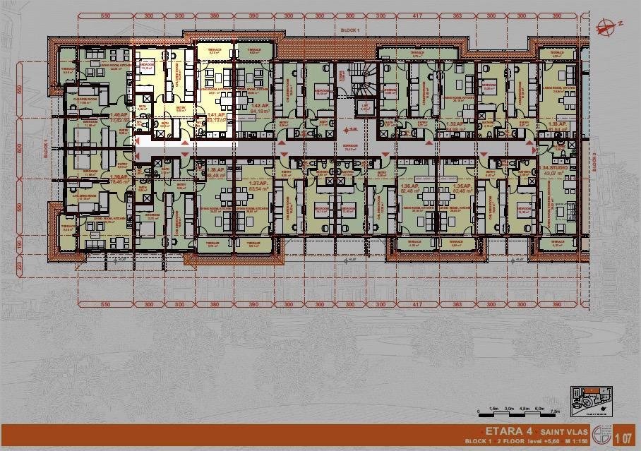ЕТЪРА 4 ул. Люляк, Sveti Vlas, 2 Schlafzimmer Schlafzimmer, ,1 BadezimmerBäder,Appartement,Zu verkaufen,ул. Люляк,4,1047