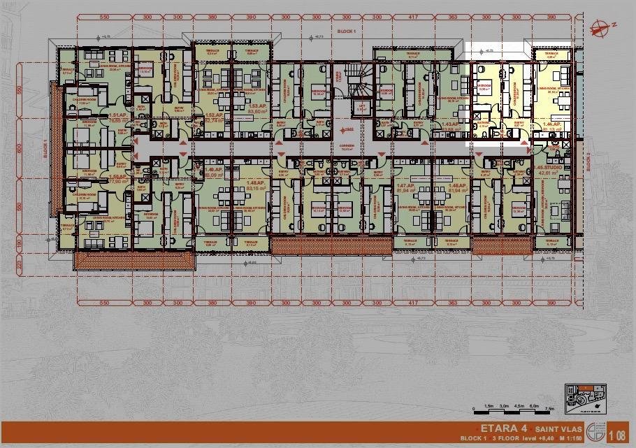 ЕТЪРА 4 ул. Люляк, Sveti Vlas, 2 Schlafzimmer Schlafzimmer, ,1 BadezimmerBäder,Appartement,Zu verkaufen,ул. Люляк,5,1050
