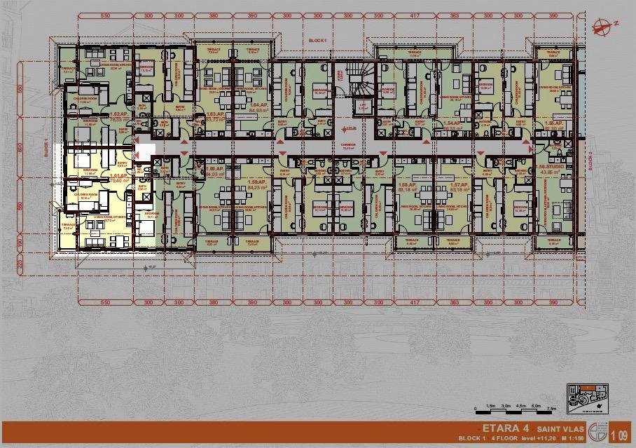 ЕТЪРА 4 ул. Люляк, Sveti Vlas, 2 Schlafzimmer Schlafzimmer, ,1 BadezimmerBäder,Appartement,Zu verkaufen,ул. Люляк,6,1057