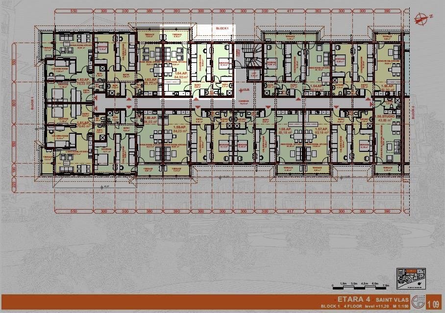 ЕТЪРА 4 ул. Люляк, Sveti Vlas, 2 Ložnice Ložnice, ,1 KoupelnaKoupelny,Apartmán,Na Prodej,ул. Люляк,6,1060
