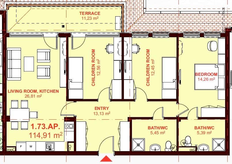 ЕТЪРА 4 ул. Люляк, Sveti Vlas, 3 Schlafzimmer Schlafzimmer, ,2 BäderBäder,Appartement,Zu verkaufen,ул. Люляк,7,1067