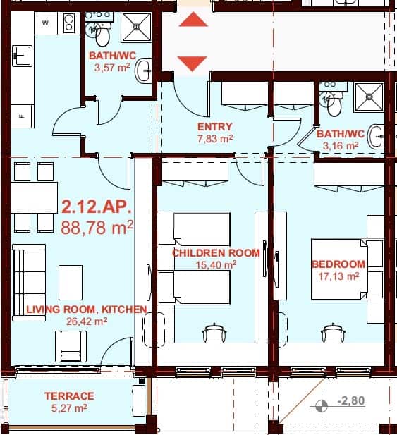 ЕТЪРА 4 ул. Люляк, Sveti Vlas, 2 Schlafzimmer Schlafzimmer, ,2 BäderBäder,Appartement,Zu verkaufen,ул. Люляк,2,1070