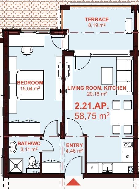 ЕТЪРА 4 ул. Люляк, Sveti Vlas, 1 Schlafzimmer Schlafzimmer, ,1 BadezimmerBäder,Appartement,Zu verkaufen,ул. Люляк,4,1077