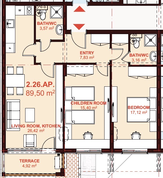 ЕТЪРА 4 ул. Люляк, Sveti Vlas, 2 Schlafzimmer Schlafzimmer, ,2 BäderBäder,Appartement,Zu verkaufen,ул. Люляк,4,1081