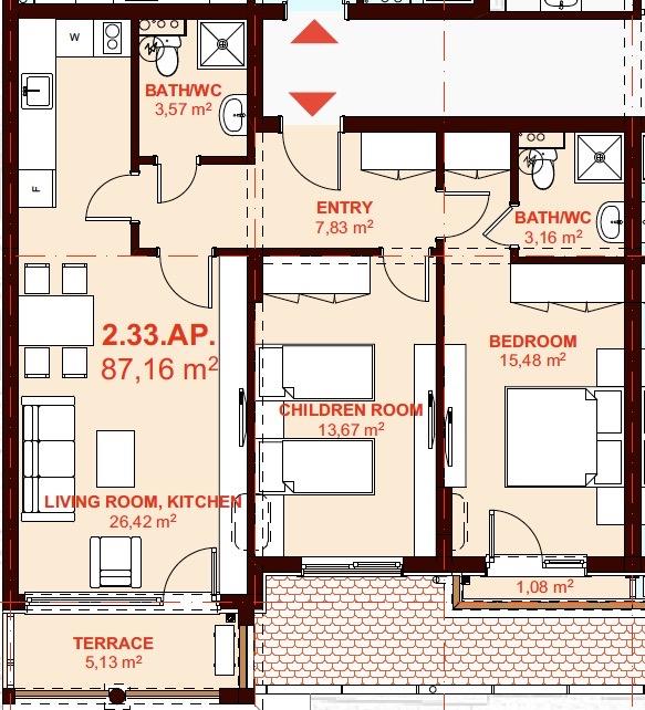 ЕТЪРА 4 ул. Люляк, Sveti Vlas, 2 Schlafzimmer Schlafzimmer, ,2 BäderBäder,Appartement,Zu verkaufen,ул. Люляк,5,1087