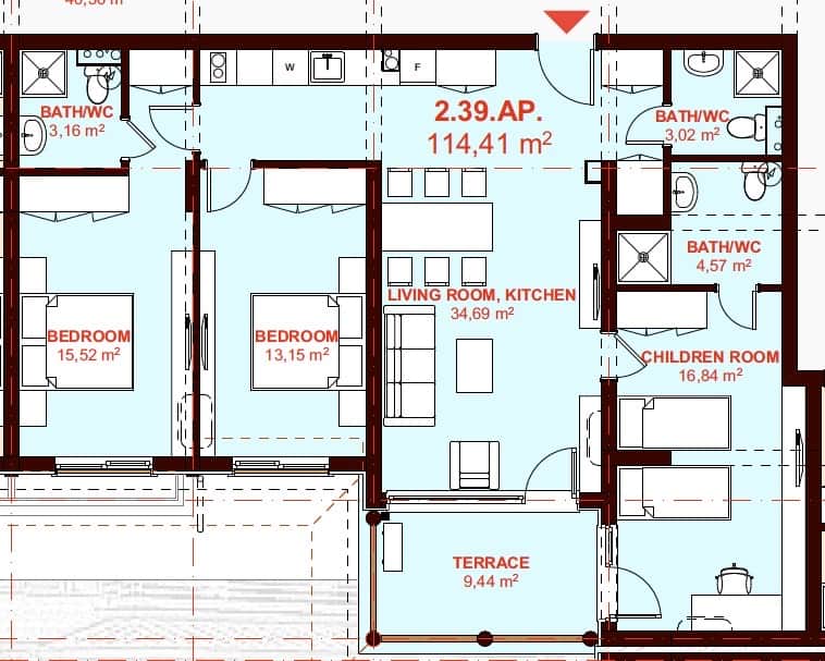 ЕТЪРА 4 ул. Люляк, Sveti Vlas, 3 Schlafzimmer Schlafzimmer, ,3 BäderBäder,Appartement,Zu verkaufen,ул. Люляк,6,1090